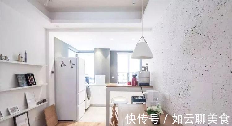 鞋柜|88平两居室,一体式电视墙与鞋柜,原木打造大方自然