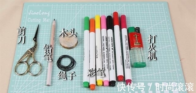 项链|姐姐只是在木片上面画了几笔,做出来的项链,也太好看了