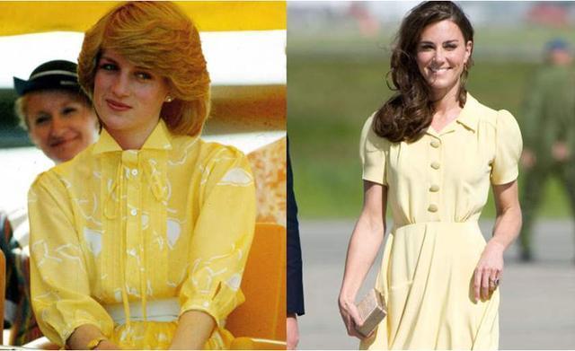 亮相|凯特王妃一袭黄裙亮相,皮肤白皙又减龄,撞色王室成员也不输