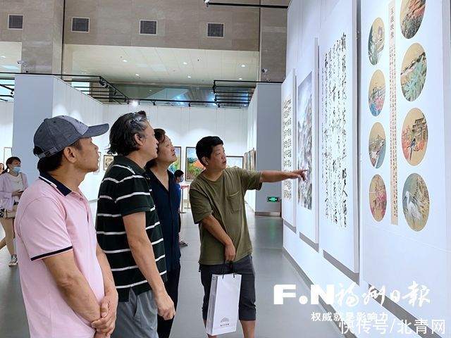 中国共产党|福清举办美术书法作品展庆祝建党100周年