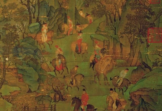 明皇幸蜀图!唐代一幅《明皇幸蜀图》,又被称为妖女祸国图,估价8000万