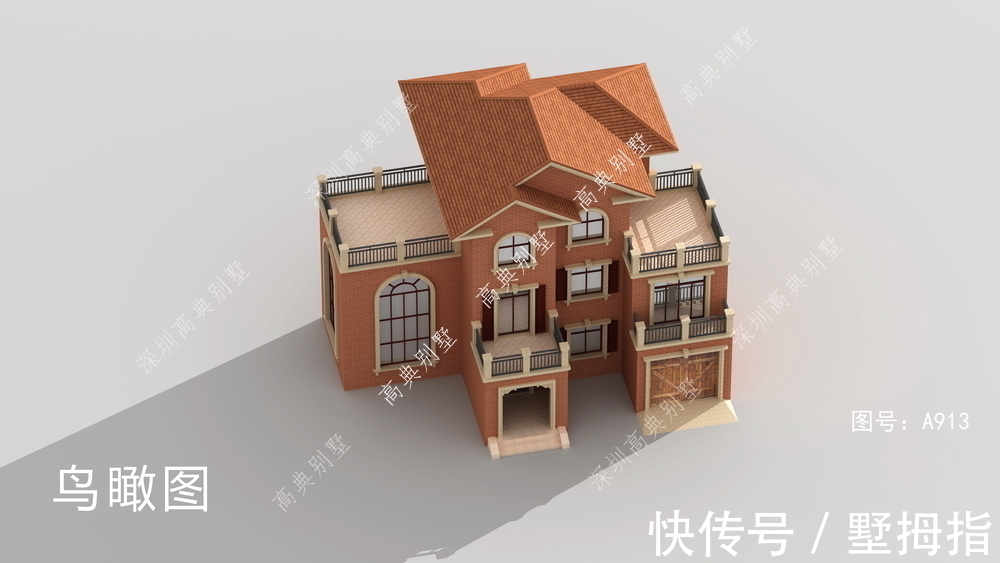 三层农村自建房,不失设计感,适合老家自建。