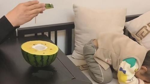 西瓜|“贼兮兮奶爸”套路娃吃药火了,我信你个鬼,你个糟老头子坏得很