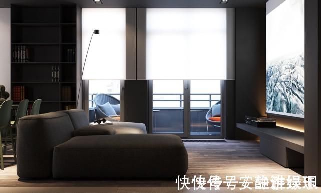 现代|灵活的深灰色的现代装饰设计，大气又漂亮
