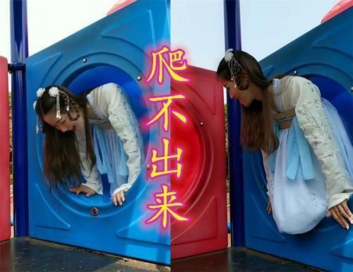 汉服出行有多难?发簪松动没啥,开鞋带没啥,看到最后:太难了