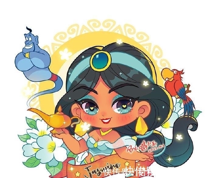 花木兰|可爱风的迪士尼公主,乐佩公主甜美动人,花木兰温柔优雅