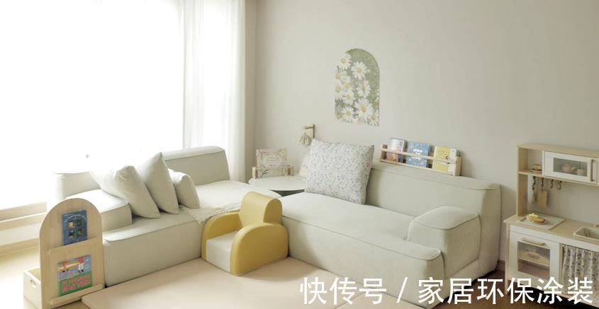 布置|韩国妈妈边带娃边布置新家，普通精装重装做奶油风，92㎡画面治愈