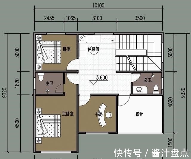 二层|盖房子要有“样”，有面子，要省钱，这套10米面宽二层别墅做到了