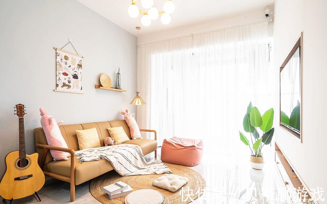 小户型|正式入住新房,不做吊顶,只刷乳胶漆,68㎡硬装7万,简约又耐看