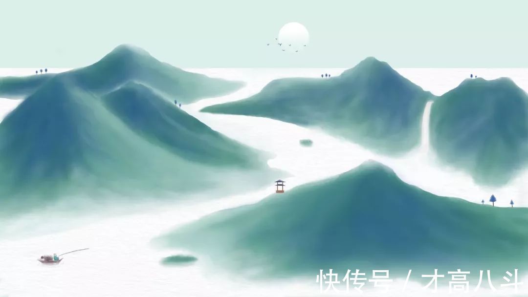 青山&10首绝美五言诗：诗中有画，画中有诗