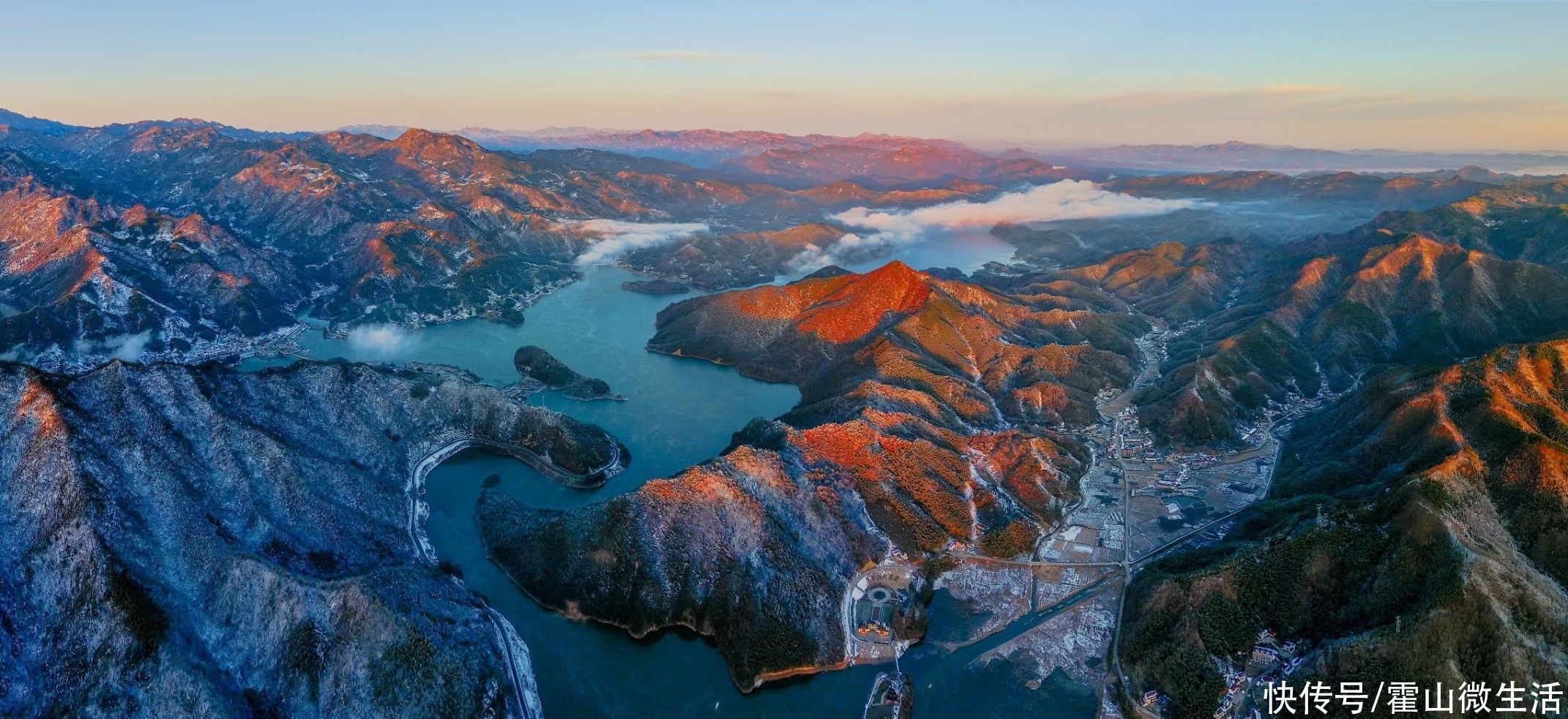 「青山绿水」安徽霍山：皖西屋脊秀 积雪浮云端