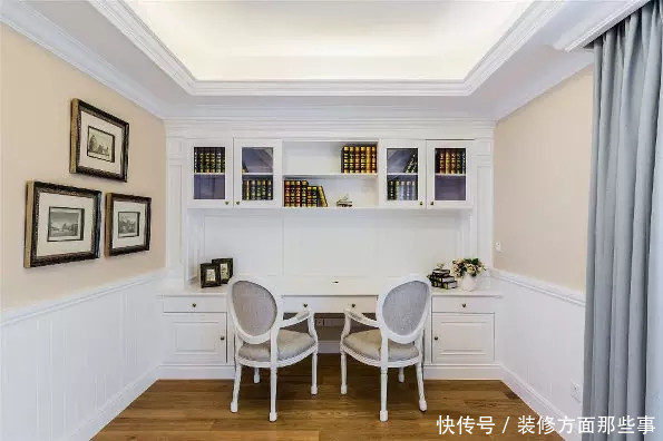 端景|200平美式别墅无主灯,但是凹吊顶上的射灯如星罗棋布的夜空