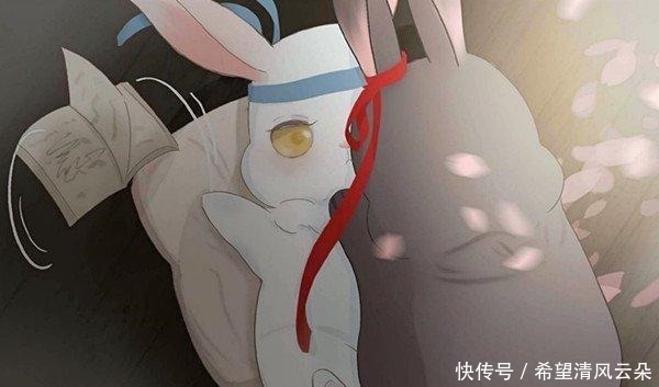 亲爱的@魔道祖师汪叽见羡羡抱兔子吃醋，羡羡一个动作安抚了生气汪叽