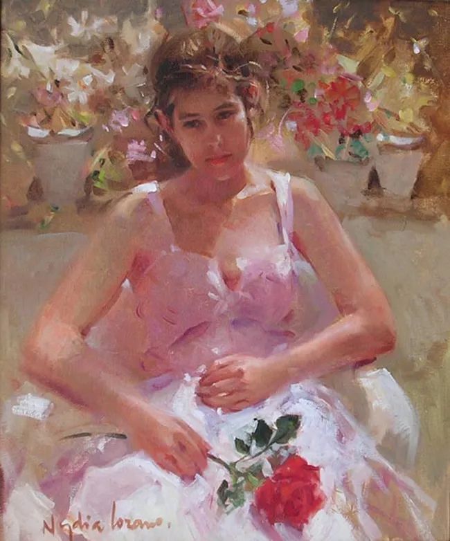 她笔下美丽的女人,像花一样尽情的绽放!