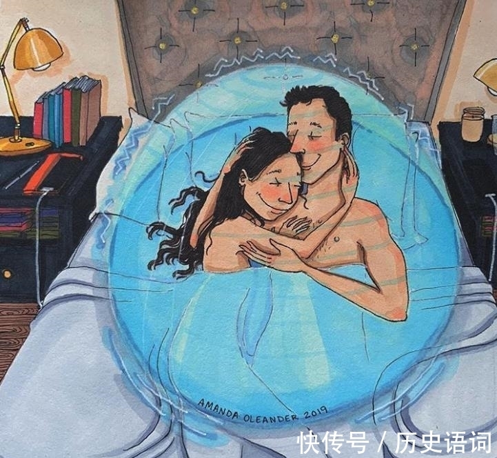 两个人！女插画师创作的20张展现了真实恋爱关系的插画