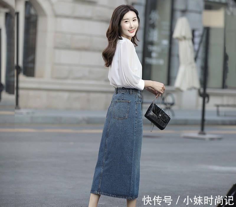 设计非常|休闲牛仔裙, 不仅穿出青春活力范, 还女人味十足