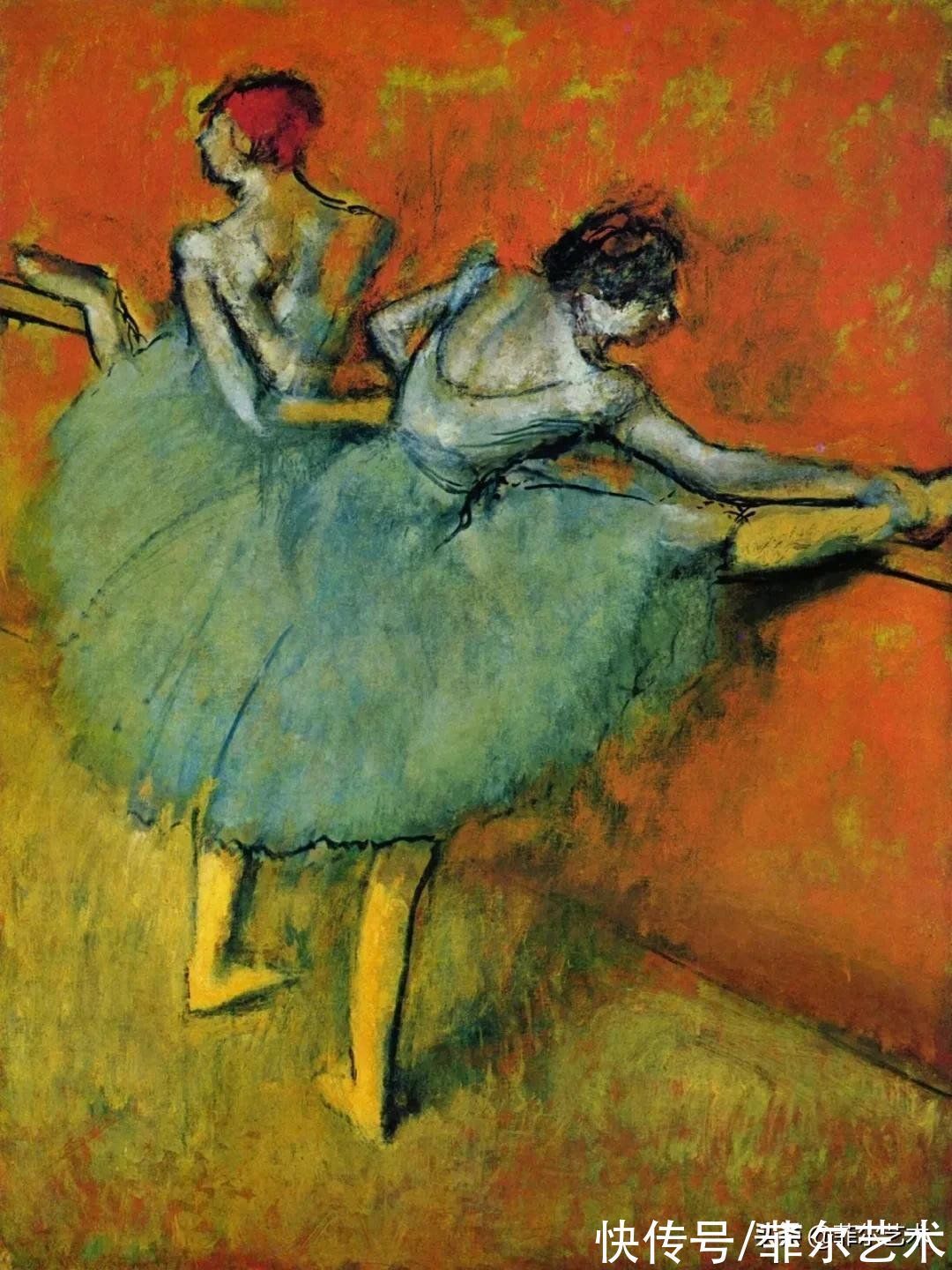 安格尔$法国艺术大师埃德加·德加舞女125幅油画作品,美翻了
