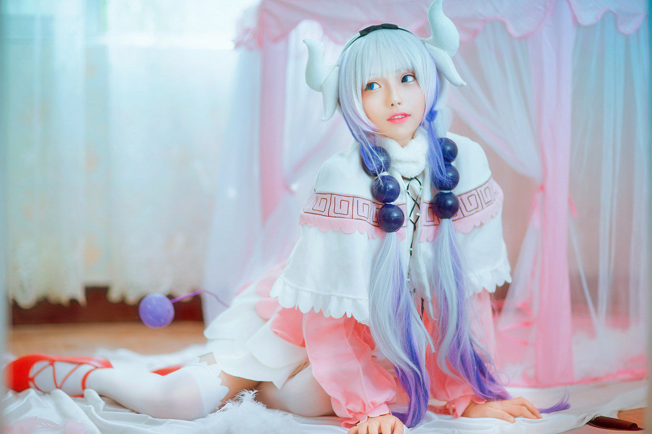 小林家的龙女仆 康娜cosplay,萌萌哒