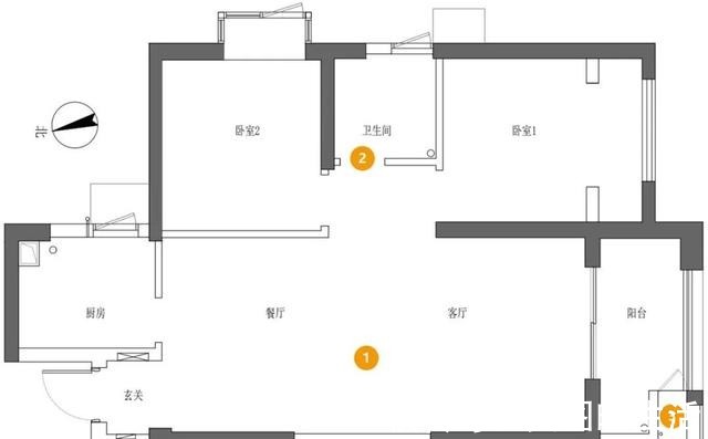 洗衣机|68平的精致两居室,独居小妹妹真懂生活,双面柜的设计非常巧妙!