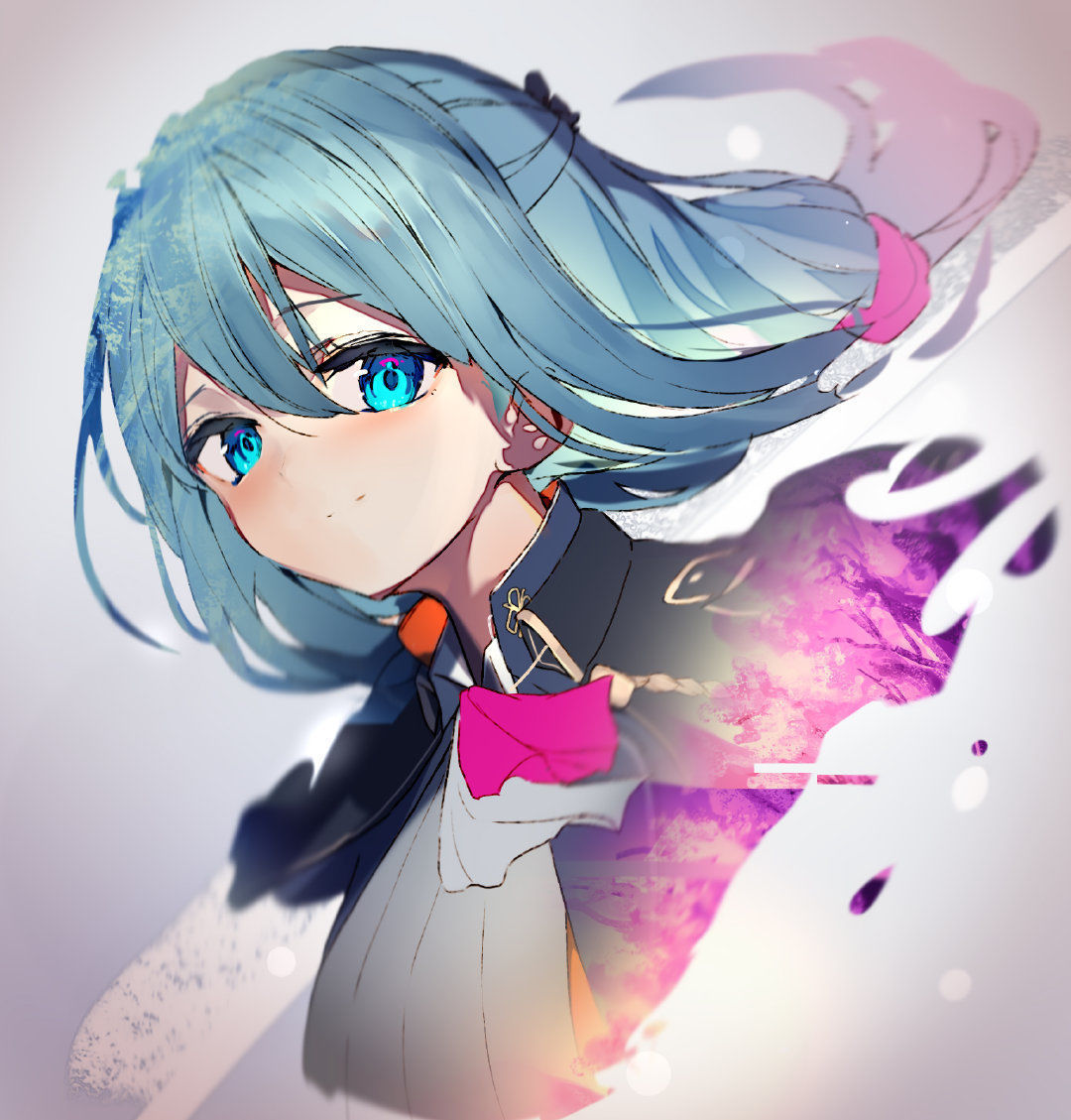 插画作品$可甜可萌的二次元少女插画,鲜明的画风光影和色彩都很漂亮