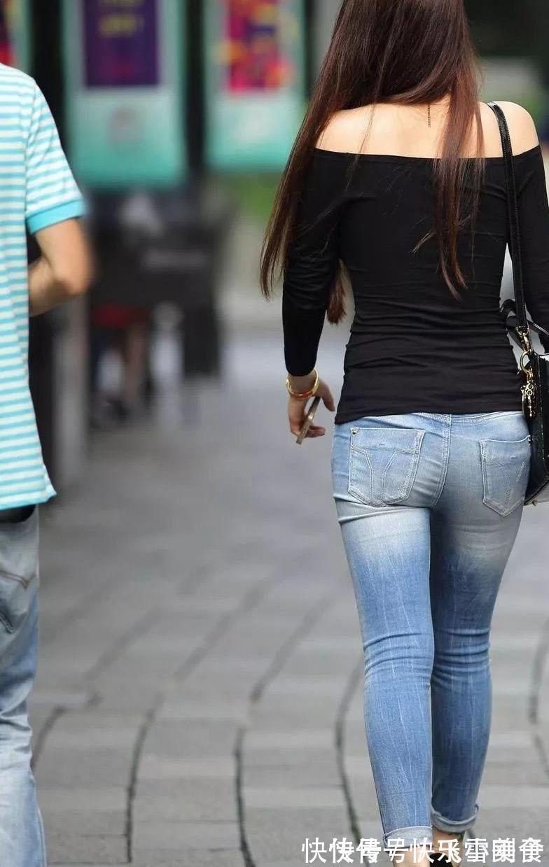 破洞牛仔裤|果然是窈窕淑女,君子好逑,这美女估计不会缺男朋友,高级感十足