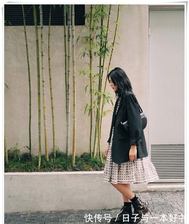 穿搭 碎花裙+西装，打破风格的穿搭，开春这么穿太美了！