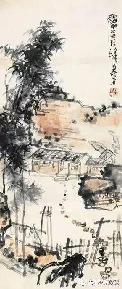  溪山烟雨|国画名家：潘天寿山水画50幅赏析