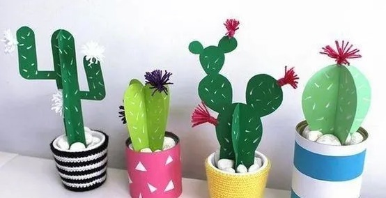 真正的懒人盆栽,不用任何管理也能花开常在!DIY纸艺手工附教程