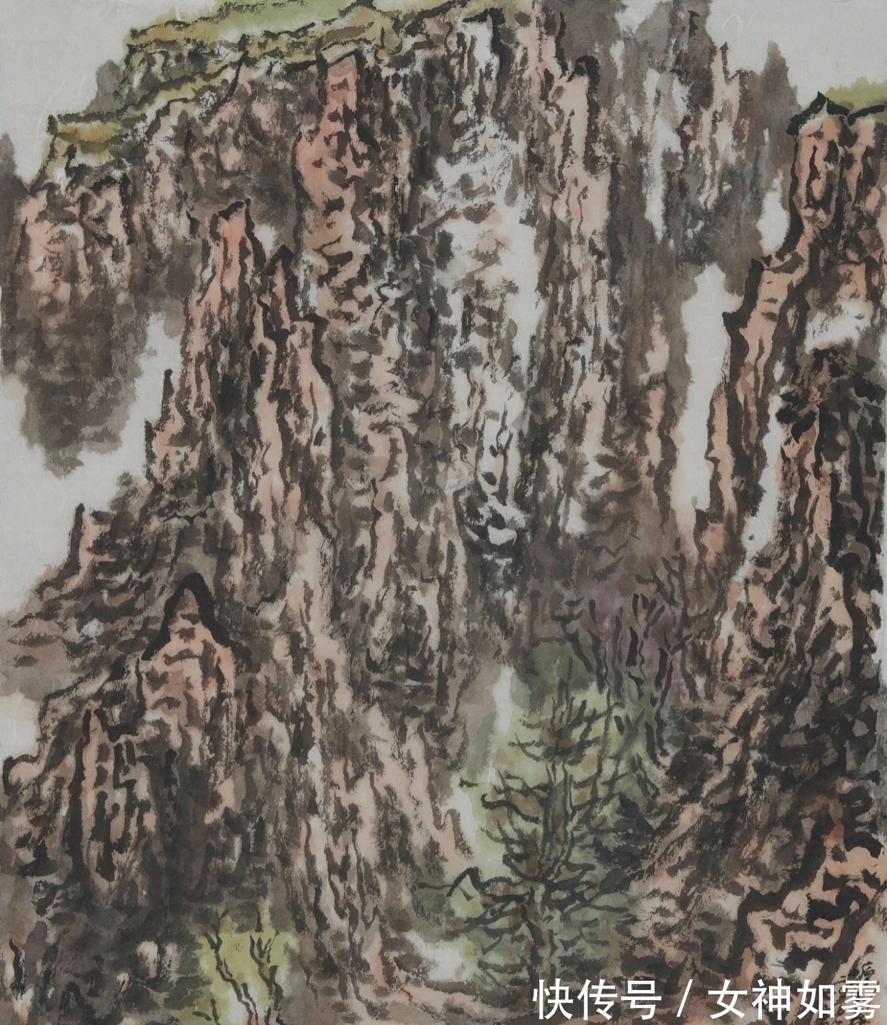 山水&中国画|肖乾坤的第一个标签是山水画家,其二是散文家