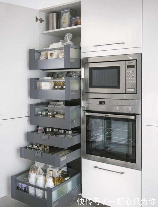 厨房|厨房别忘了预留这30cm,想好用、台面整洁,储物量增加全靠它!