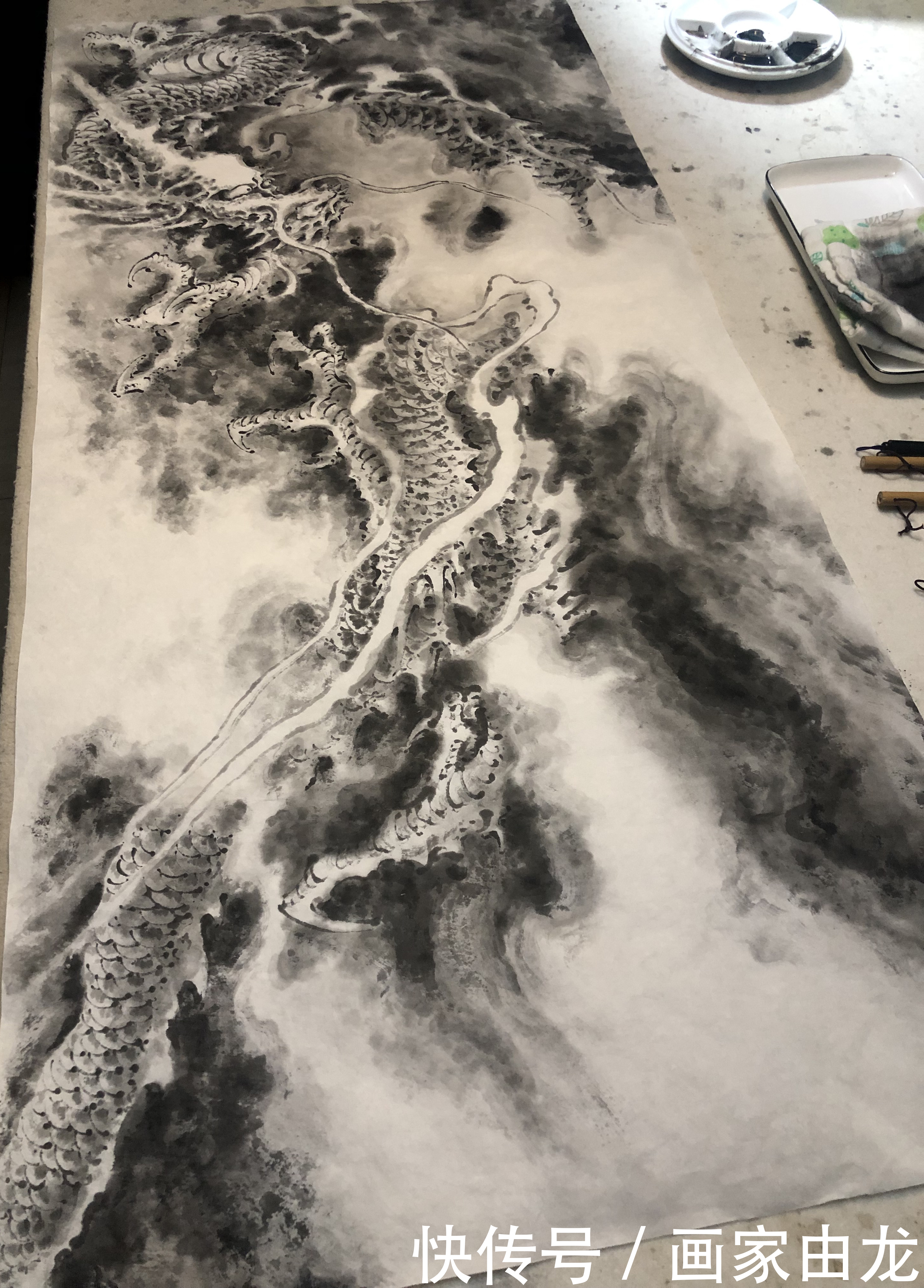  中华民族|中国龙图绘制由龙作品