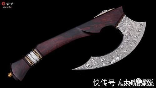 大马士革|北欧战斧,造型张狂,细节精致,手感扎实,就是舍不得用,别问,问就是贵!