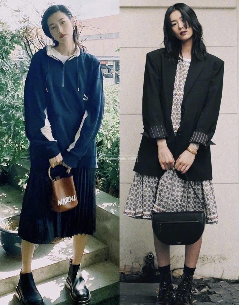 大表姐刘雯近日秋冬街拍私服, 穿搭时尚超有品味, 超模表现力瞩目