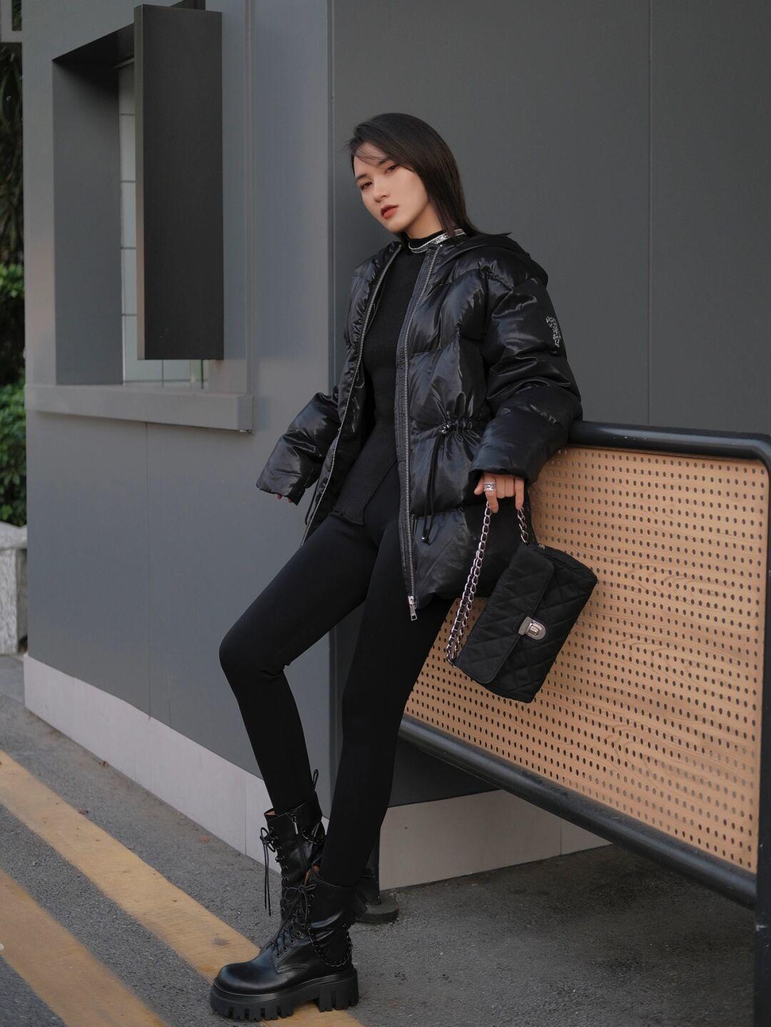 视觉效果|看潮人街拍就知道,羽绒服才是yyds,教你穿出好气质