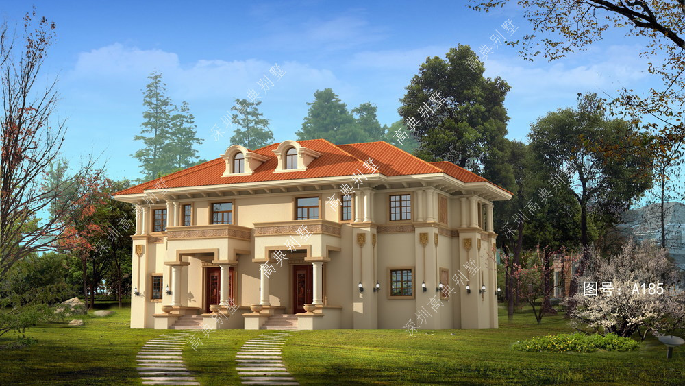 别墅|这款欧式双拼小别墅,外观豪华,带酒窖、家庭影院、健身区。