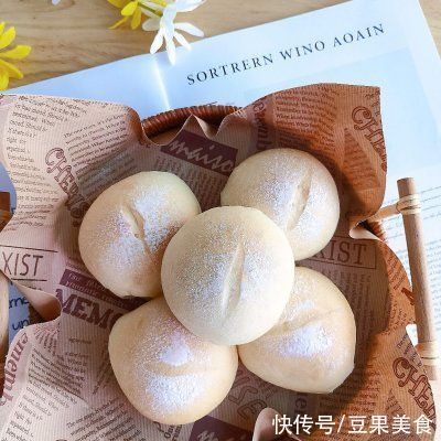 软乎乎??牛奶云朵小面包,好吃到爆??