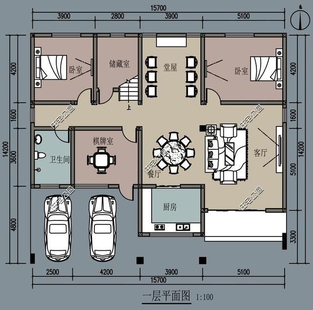 占地尺寸|农村建房没有堂屋，那还怎么住人8套带堂屋户型30万就能盖