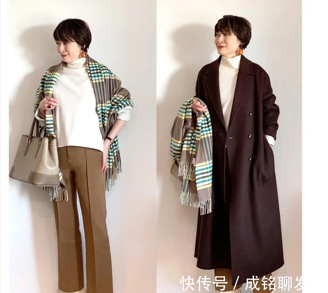 针织衫|六十岁的女人也可以如此优雅!真实自然又好看,时髦大气又显年轻