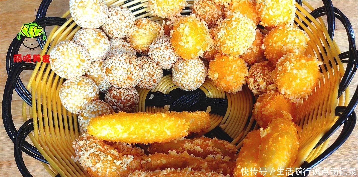 南瓜|半个南瓜,一碗糯米粉,简单一做,比油条简单多了,软糯又香甜