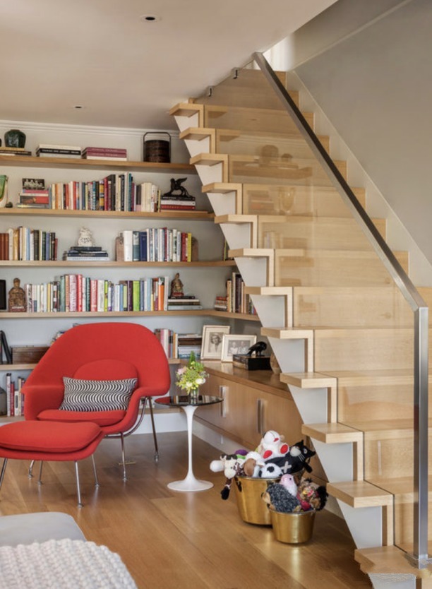抽屉|楼梯只用来上下楼学会这么设计,书房、储物间都有了,太实用!