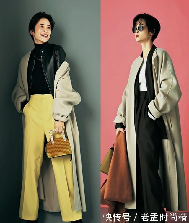 单品|每个时尚的女人,建议准备一件卡其色长大衣!不挑年龄随便搭
