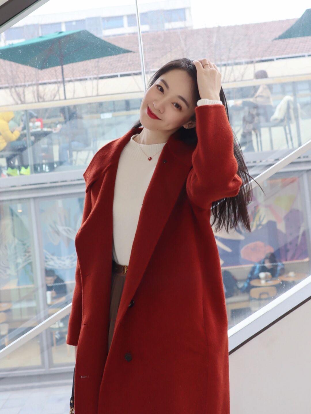 博主 羽绒服太显胖了,快来试试这些“大衣”,温柔保暖又有格调