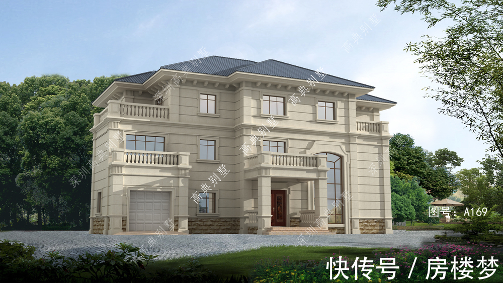 欧式|这款欧式农村别墅,外观真是越看越喜欢,越看越想看。