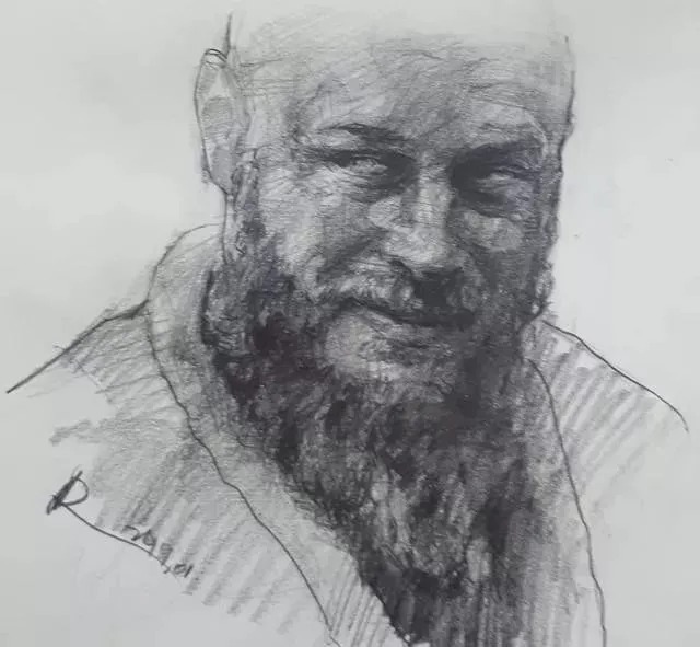 素描##尚唯美画室#大气的素描就是抓住大关系之后,细节你随意