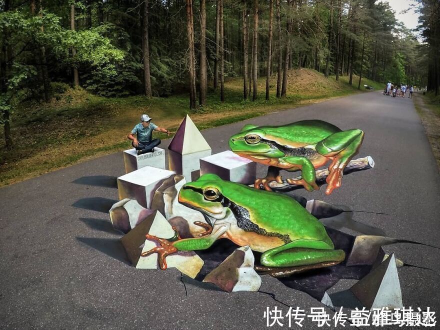 街头艺术|墨西哥版“神笔马良”!考古学家变3D画家,这些街头涂鸦帅爆了