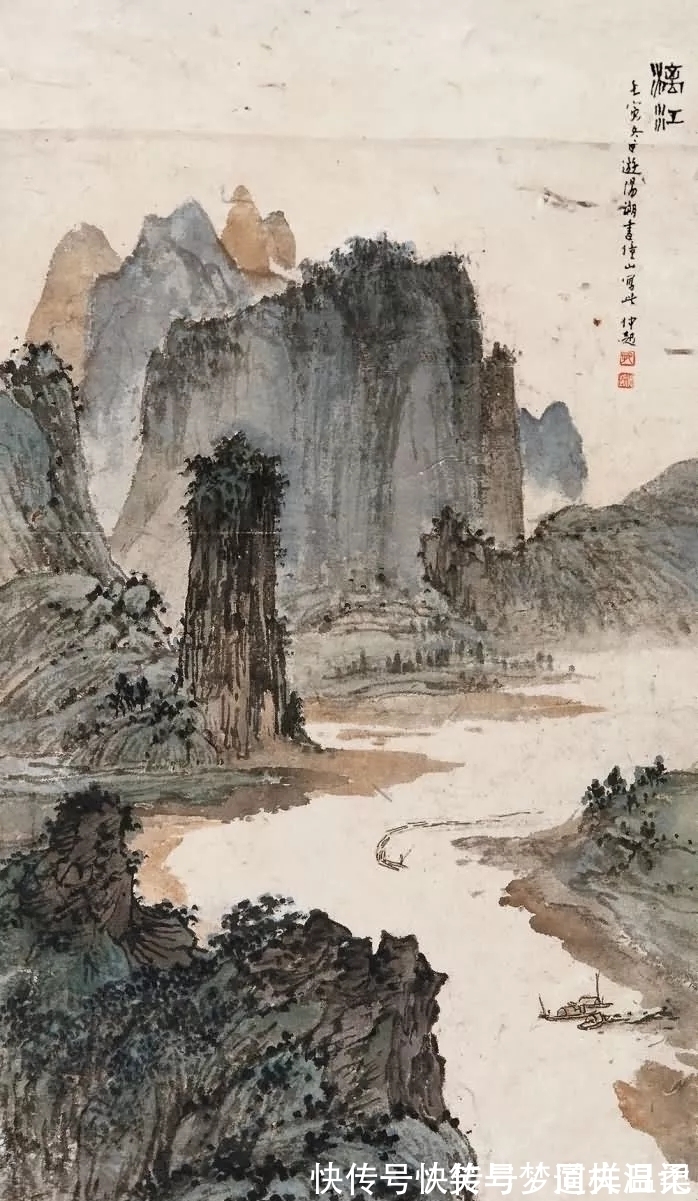作品&他的国画作品，画面之中气势犹如千军万马，挥笔泼墨酣畅淋漓