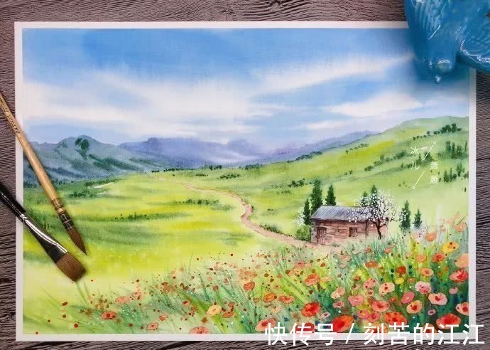 花瓣@水彩这样画，也太美了吧！居然把花瓣画出透明的感觉，看完忍不住保存！