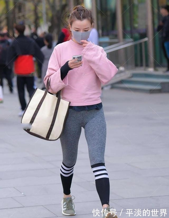 格子 穿上真丝瑜伽裤，让你放松心情，遮肉显瘦！