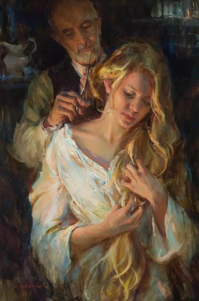 风景@美国画家的作品 沉思的少女还是牧场田园诗般的风景和人物都令人印象深刻