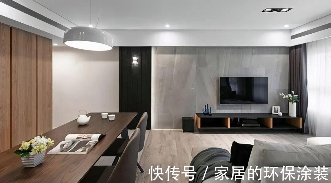 收纳|沙发不靠墙加5㎡收纳区,玄关连餐厅全装柜,100㎡住出豪宅感